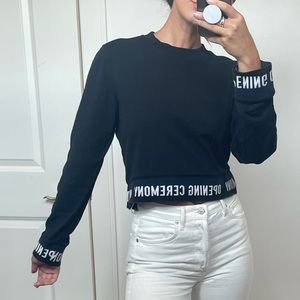 Opening Ceremony Logo Cropped Sweatshirt